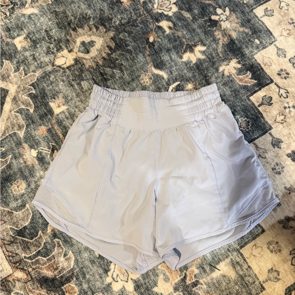 Lululemon Hotty Hot shorts 4” inseam Serene Blue